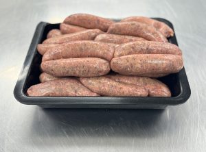 Beef - bacon sausages